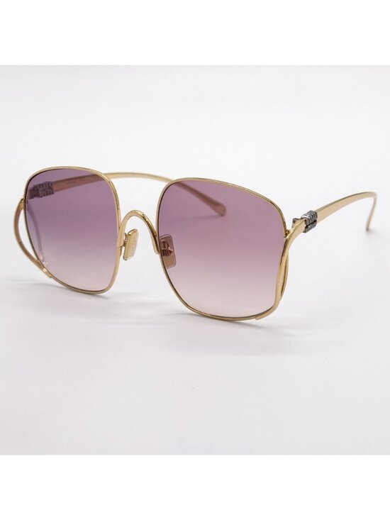 NEW MIU MIU SUNGLASSES MUA57S 5AK40S WOMEN GOLD/PINK MU A57S, SMU A57 EYEWEAR main image 10